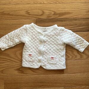Carter’s 3-6 months baby girl quilted heart jacket